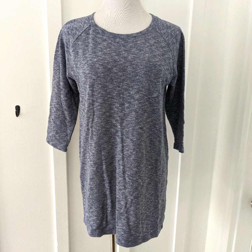 Forever 21 tunic sweater top, zipper back, M